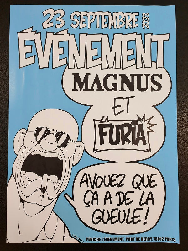 Affiche souvenir événement Magnus / La Furia